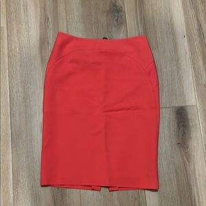 Elegant Coral Women's Pencil Skirt